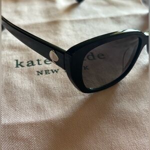 Kate Spade Glossy Black Sunglasses